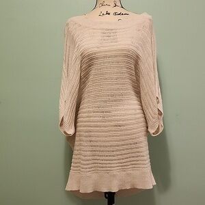 NY Collection semi sheer sparkle knit top XL